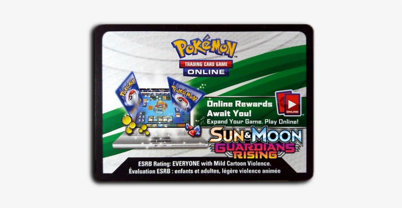 Pokemon Tcg Online Sun And Moon Guardians Rising Booster - Pokemon Code Card, transparent png #2416991