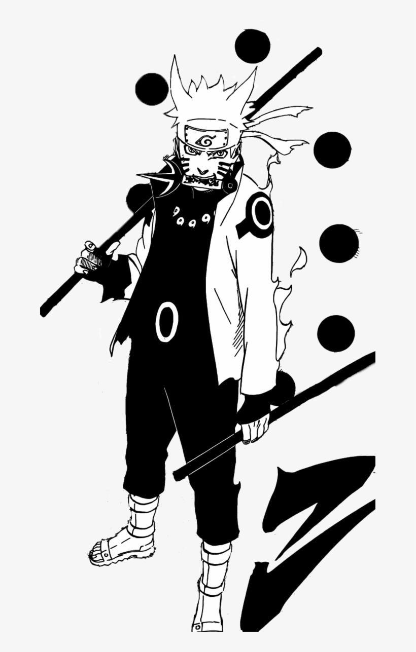 Free Download Naruto Black And White Png Clipart Naruto - Naruto Six Paths Sage Mode Manga, transparent png #2417410