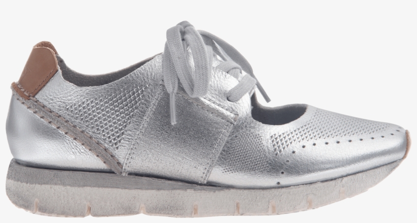 Star Dust Women's Sneaker In Silver Side View - Women's Otbt Star Dust Sneaker Silver Leather, transparent png #2417428
