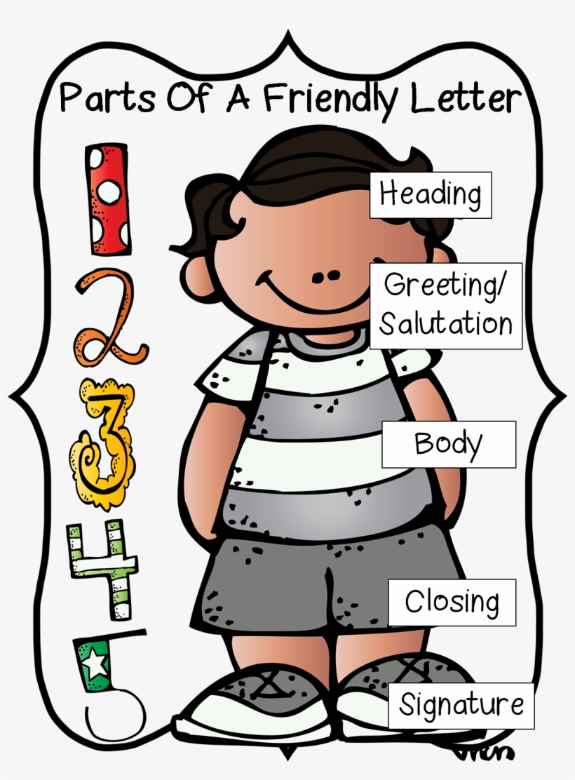 Bestfriend Th Grader For Free Download - Parts Of A Friendly Letter Person, transparent png #2417604