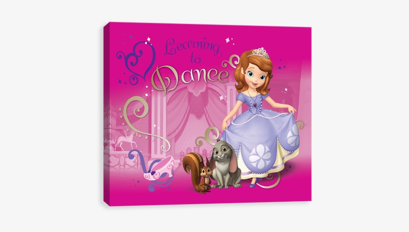 Sofia Learning To Dance - Disney Sofia The First Beach Towel, transparent png #2417779
