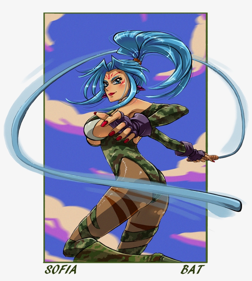 Sofia From Toshinden Gahq Tribute, Sofia Toshinden - Cartoon, transparent png #2417947