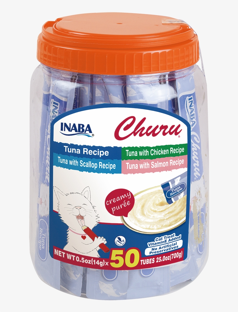 Churu Tuna 50 Tubes - Inaba Churu Cat Tuna, transparent png #2418203