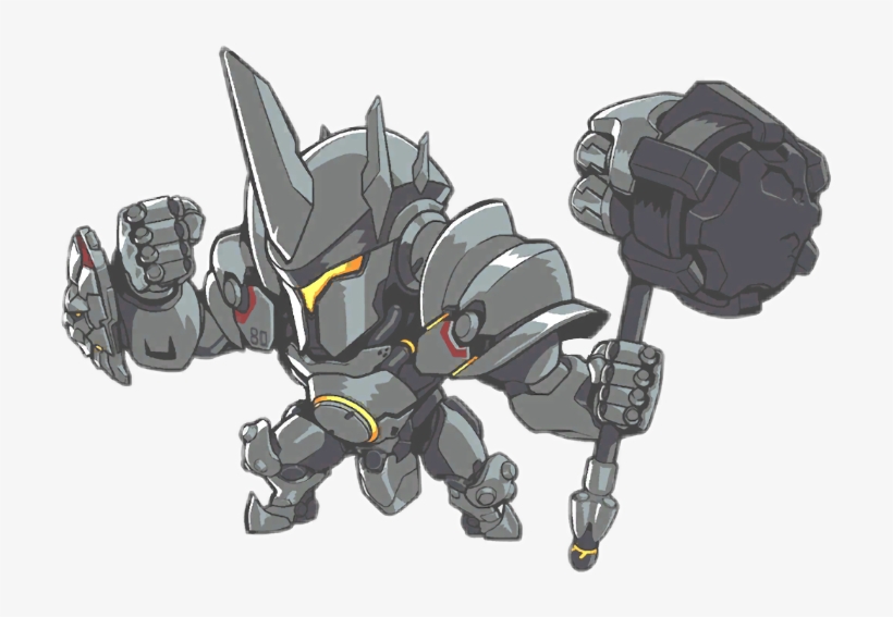 Reinhardt Chibi Overwatch - Overwatch Reinhardt Chibi, transparent png #2418839
