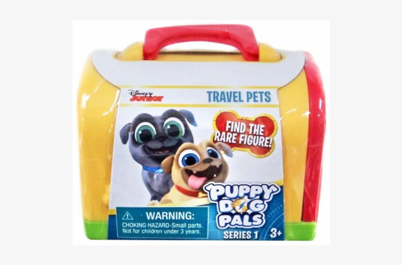 Disney Puppy Dog Pals Travel Pets Figure And Carrier - Puppy Dog Pals House Toy, transparent png #2419085
