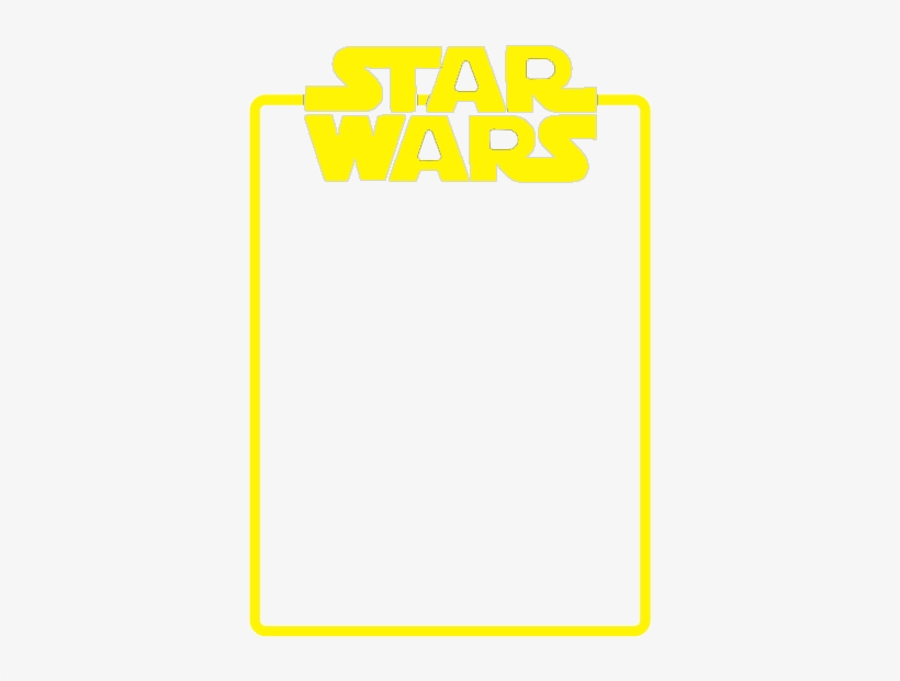 4x6 Star Wars Photo Overlay Logo On Bottom - Paper Product, transparent png #2419190