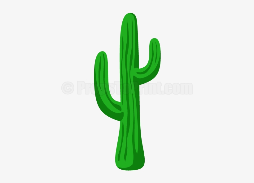 Printable Cactus Photo Booth Prop - Cactus Template Green, transparent png #2419484