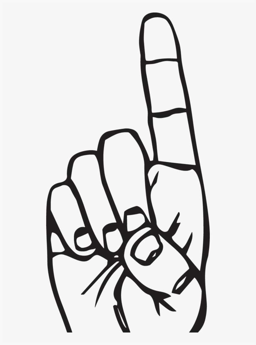 450ga - Pointing Hand - Classroom Hand Signals Pencil, transparent png #2419686