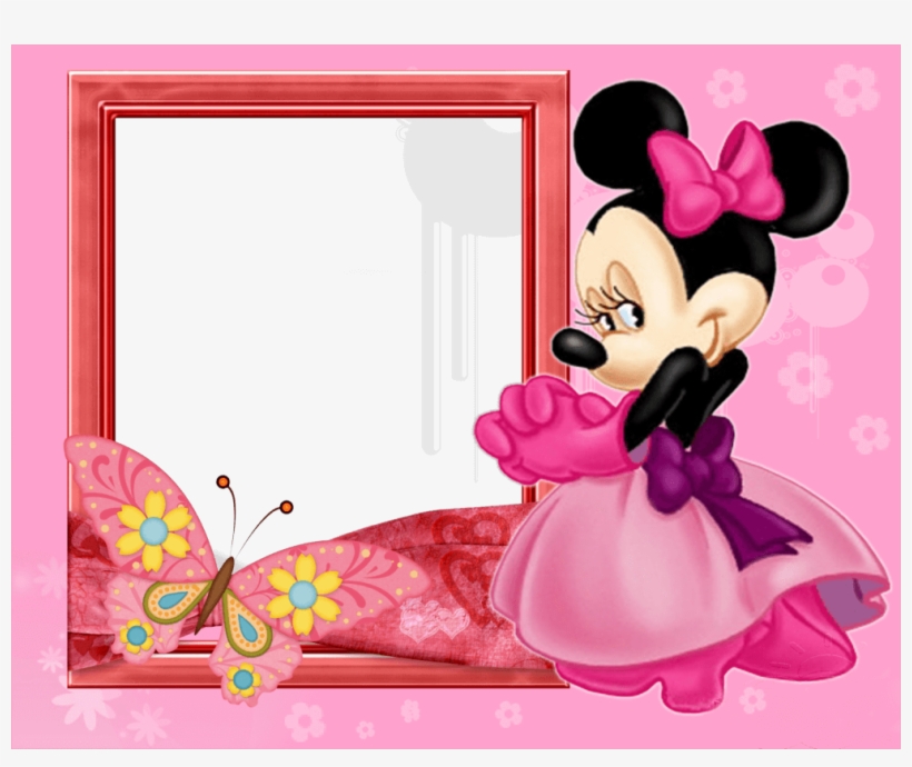 Marco De Foto Minnie Rosa - Marcos De Minnie Mouse, transparent png #2419956