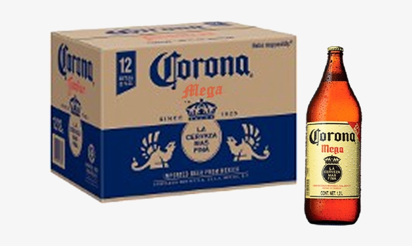 Corona Mega Botella 01 - Corona Familiar 32 Oz 12 Pack, transparent png #2420032
