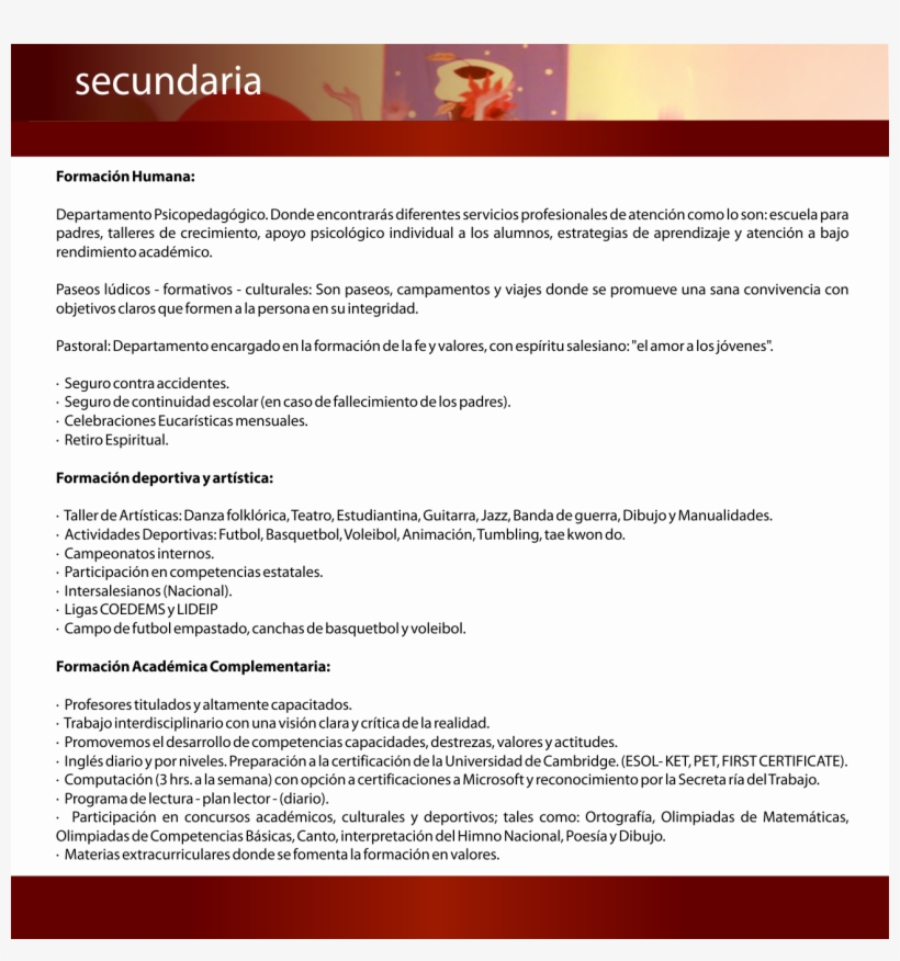 Complementariasecundaria - Document, transparent png #2420314