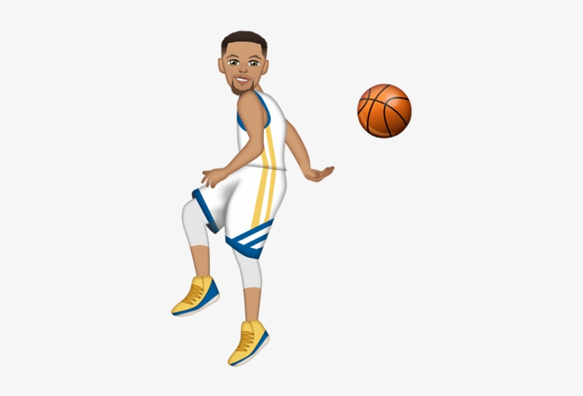 Stephen Curry Behind The Back - Steph Curry Shooting Emoji, transparent png #2420336