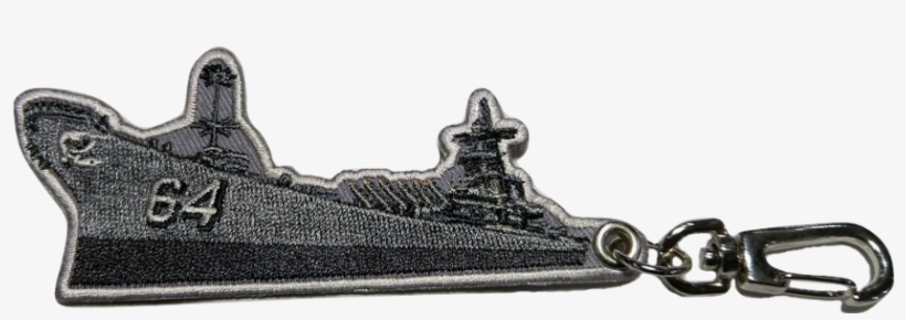Battleship Wisconsin Embroidered Keychain - Keychain, transparent png #2421044