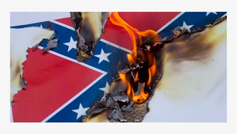 Burning Confederate Flag - Modern Display Of The Confederate Flag, transparent png #2421133