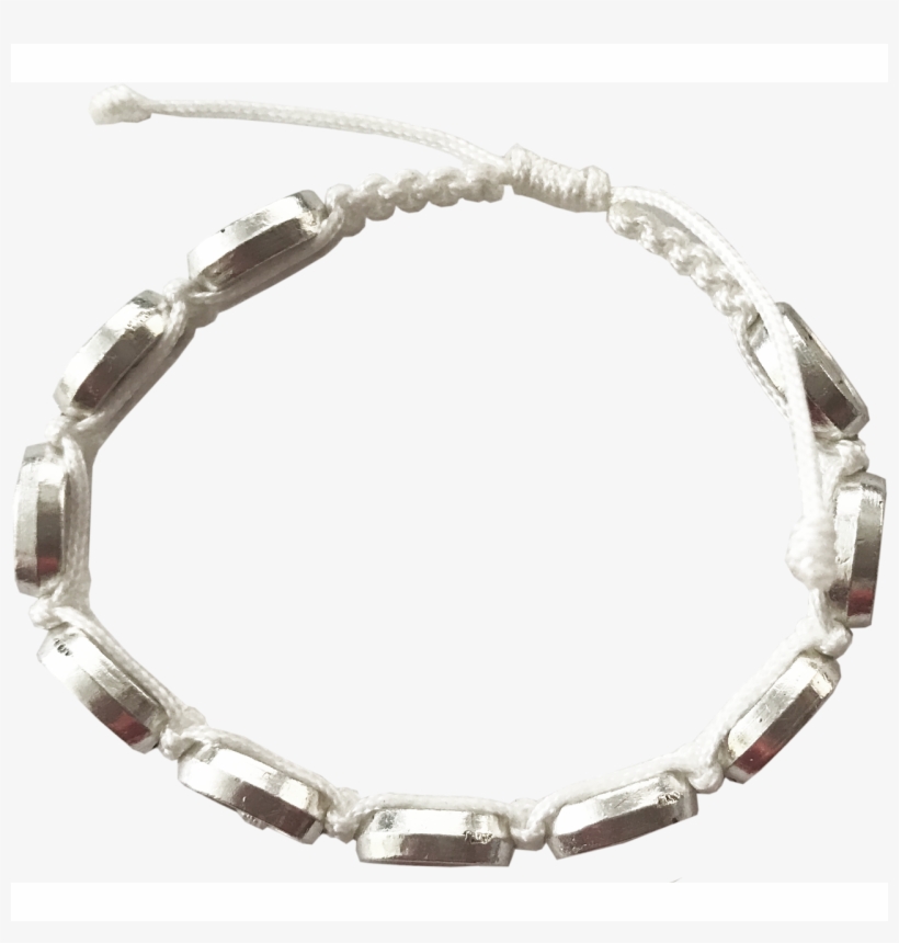 White Holy Firsaint Communion Slipknot Bracelet - Necklace, transparent png #2421173