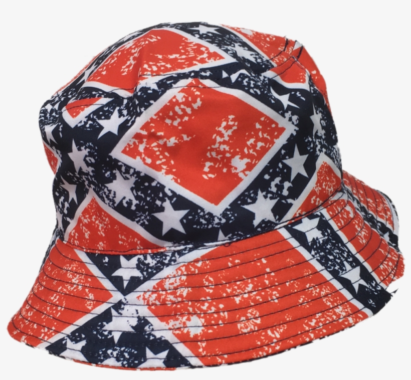 Confederate Flag Bucket Hat - Flag Bucket Hat, transparent png #2421198