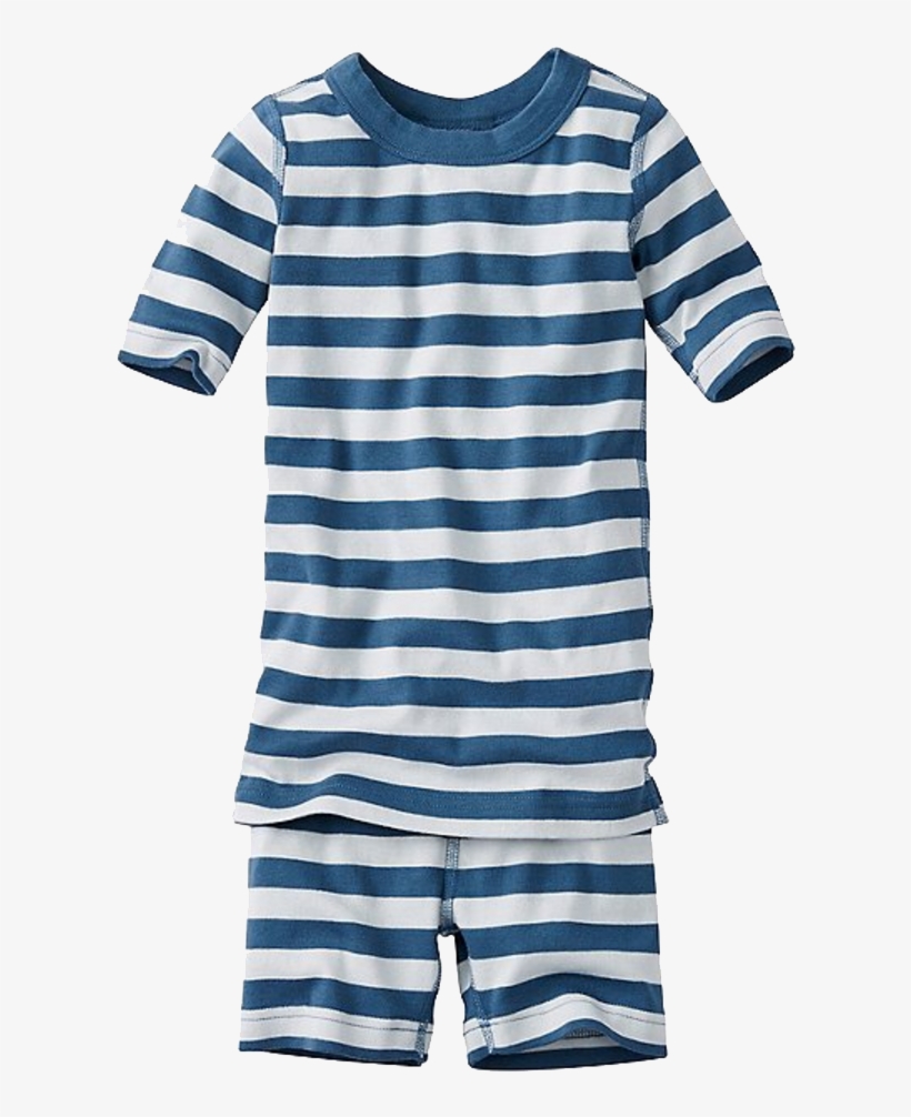 Kids Short John Pajamas In Organic Cotton - T-shirt, transparent png #2422014