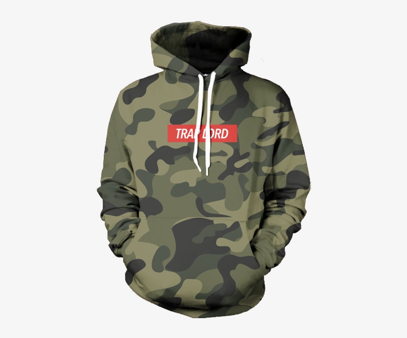 Picture Freeuse Stock Trap Lord All Over Print Apparel - Trap Lord Camo Hoodie, transparent png #2422261