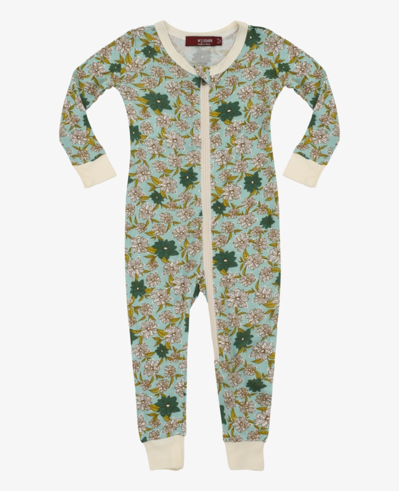 Milkbarn Baby Bamboo Zipper Pajama - Pajamas, transparent png #2422333