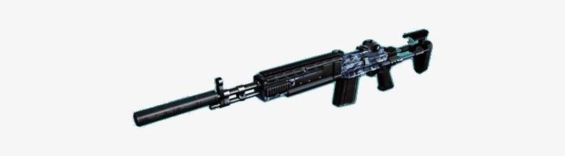 M14ebr S Blue Camo - Rifle, transparent png #2422360