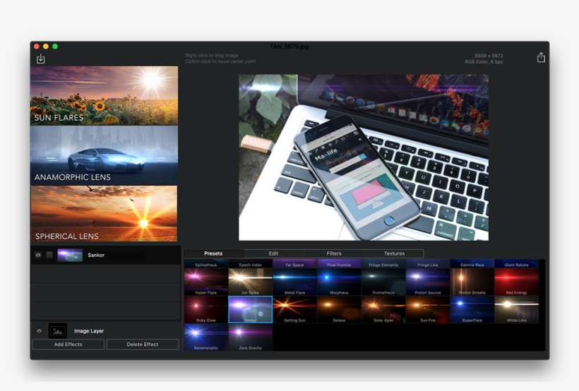 Lensflare Studio Có Hơn 100 Hiệu Ứng Ánh Sáng Chất - Macbook Pro, transparent png #2422528