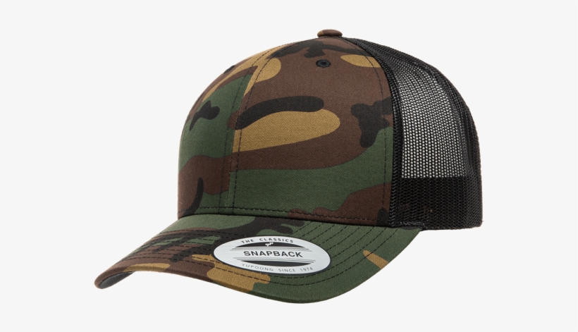 Picture Of 6606ca Retro Yupoong Trucker Camo - Retro Yupoong Trucker Camo, transparent png #2422530