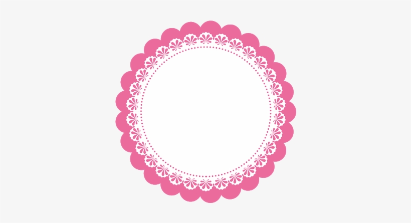 Pink Border Circle Circulo Frame Frames Tumblr Glam - Escalopes Png Lilas, transparent png #2422599