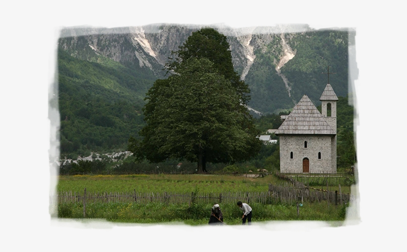 Accoursed Mountains Peaks Of The Balkans Thethi Church - Mount Scenery, transparent png #2423013
