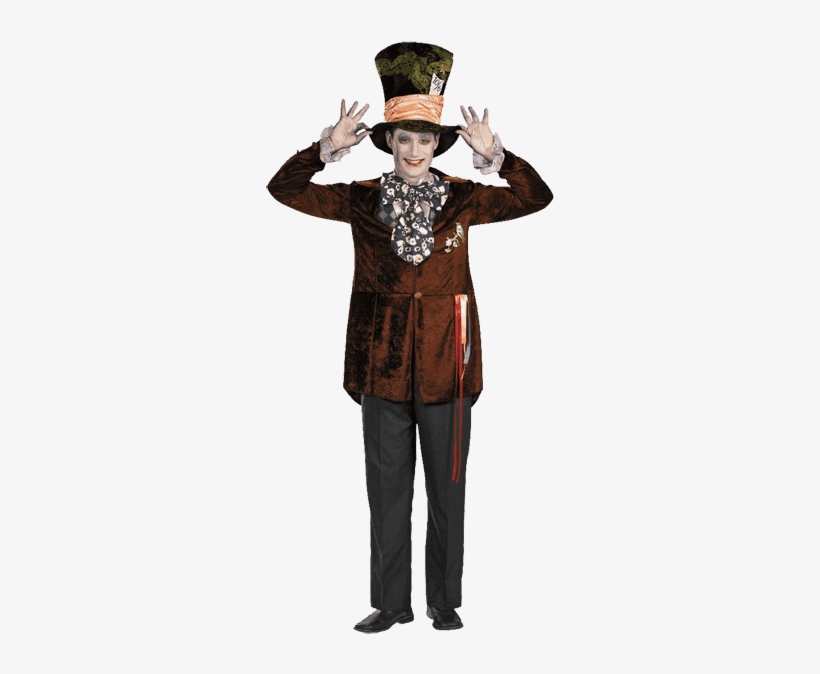 Disguise Costumes Men's Mad Hatter Deluxe - Mad Hatter Costume Men Diy, transparent png #2423456