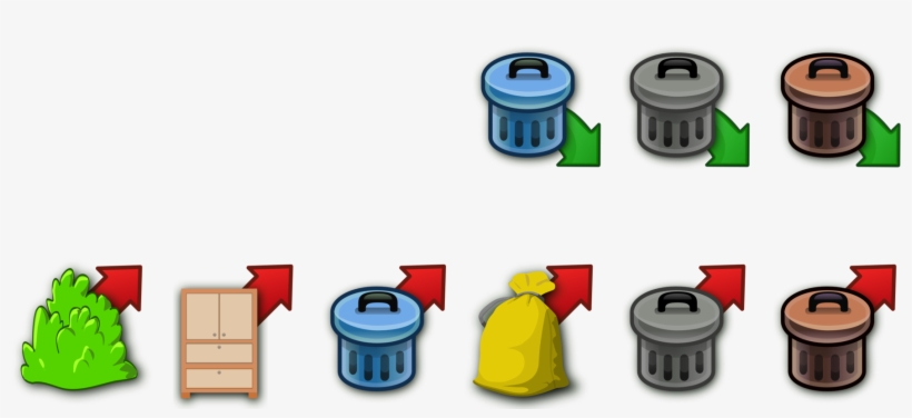 Rubbish Bins & Waste Paper Baskets Plastic Recycling - Trash Can Clip Art, transparent png #2423661