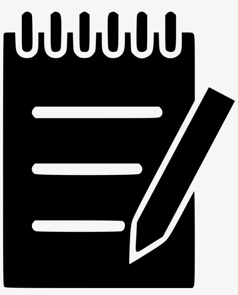 Png File Svg - Notepad With Pen Icon, transparent png #2423846