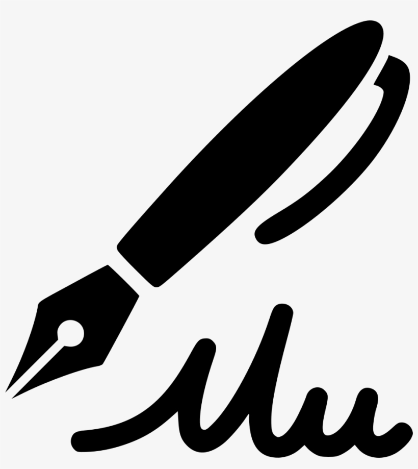 Pen Signature Comments - Signature Pen Logo Png, transparent png #2424078