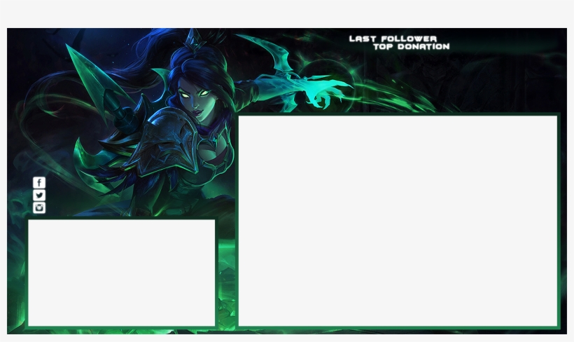 League Of Legends Vayne Free Overlay By - Overlay Twitch League Of Legends, transparent png #2424116