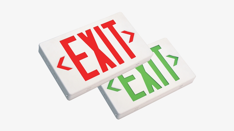 Sled Led Exit Lighting Fixture - Led Exit Sign, transparent png #2424881