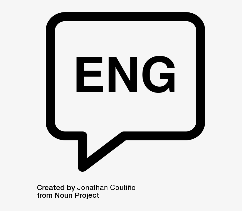 Englishspeechbubble - English Language Icon Png - Free Transparent PNG