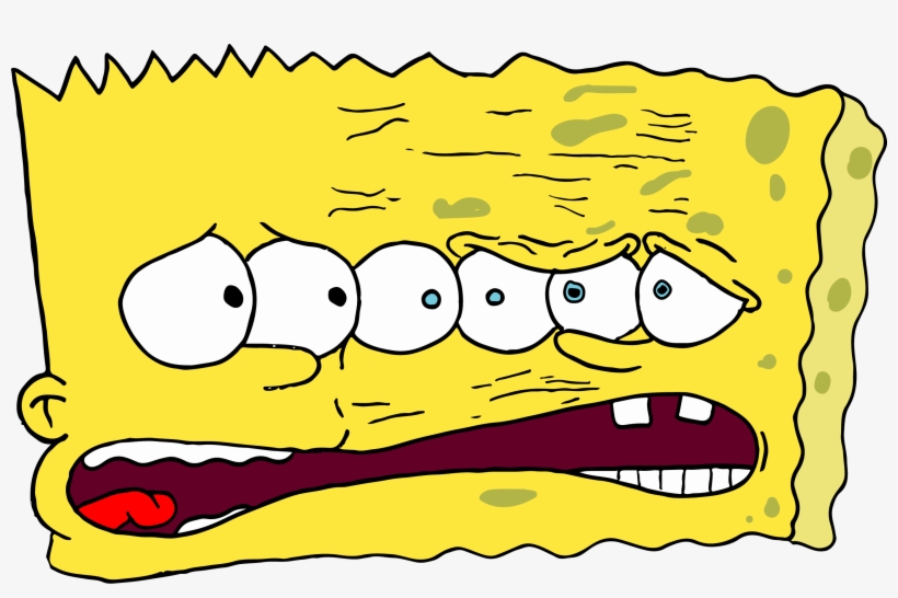 Bart Bob Or Sponge Bart - Sticker, transparent png #2425406
