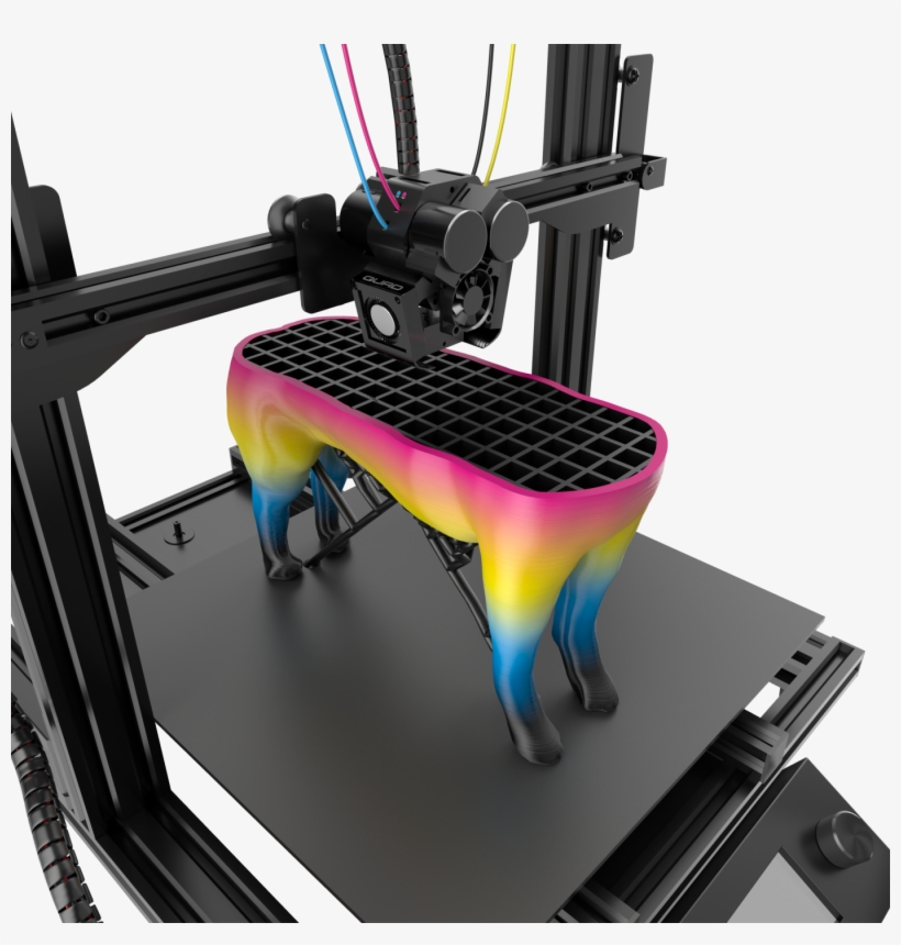 Versatile 3d Printer That Puts Potential In Your Hands - 3d Printing Many Colors, transparent png #2425560