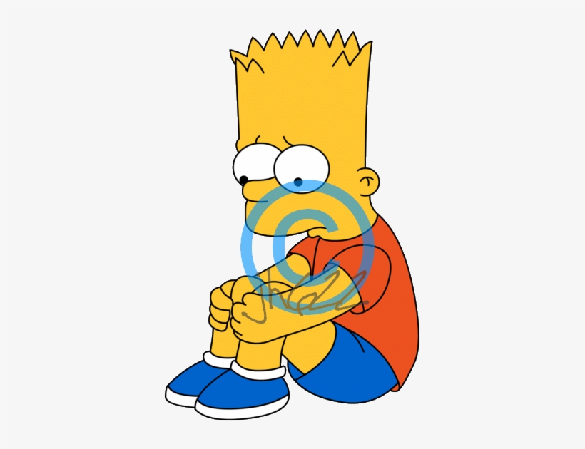 Download Bart Simpson Triste Png Transparent Background - Imagem