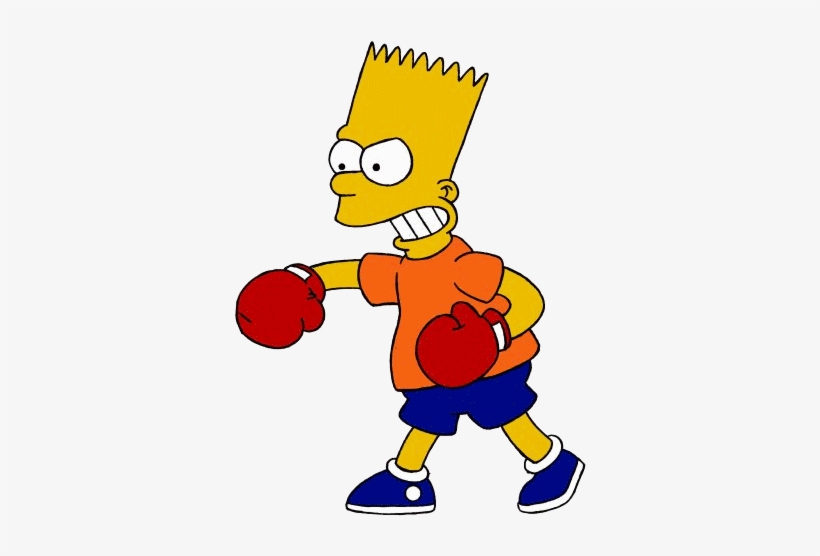 The Simpsons What Sport Do You Thin Bart Simpson Should - Bart Simpson Boxing, transparent png #2425754