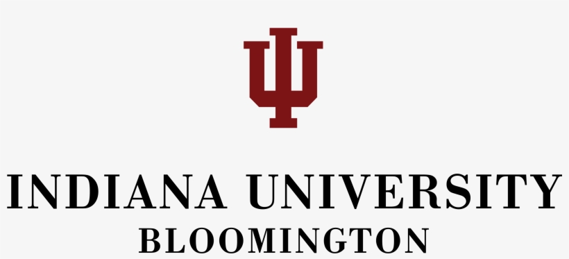Studying Big Data At Iu Bloomington - Indiana University Logo Black And White, transparent png #2426422