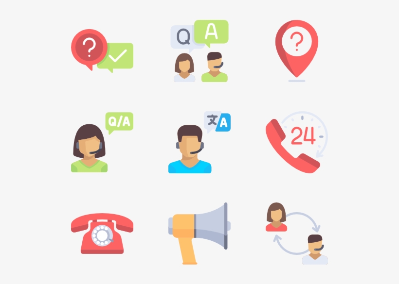 64 Support Icon Packs - Customer Service, transparent png #2426633