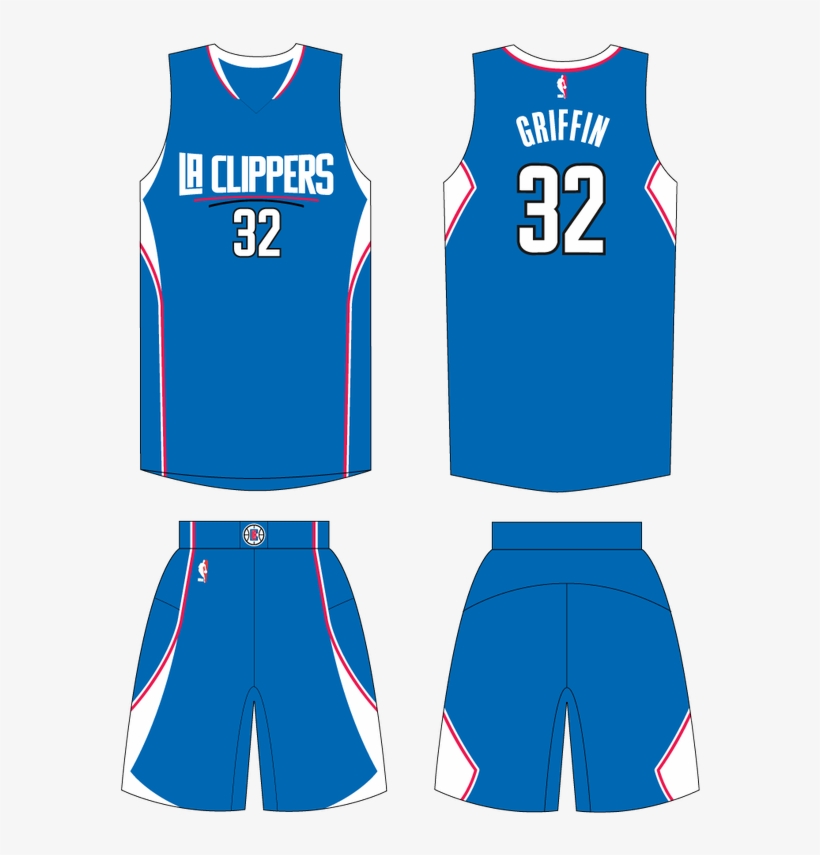Blue Jersey Concept - La Clippers Road Swingman Jersey - Blake Griffin -, transparent png #2426663