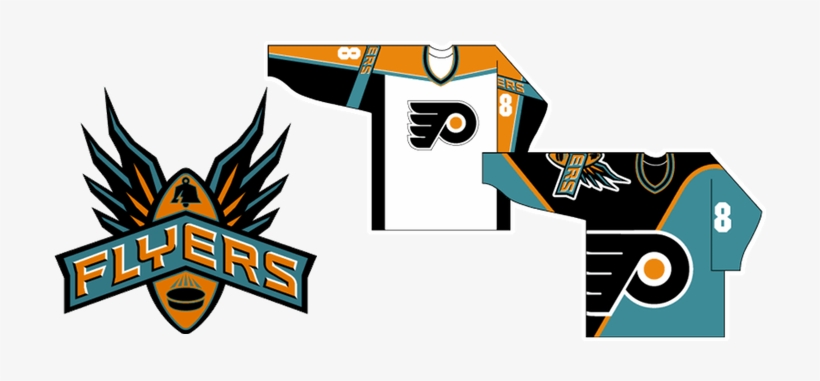 I Would Be Curious To See How They Look With A Slightly - Philadelphia Flyers Teal Jersey, transparent png #2429727