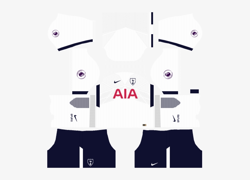 Tottenham Home Kit Dream League Soccer - Dream League Kit Tottenham, transparent png #2431144