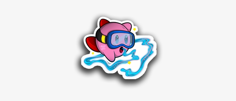 Image Of Kirby Swim Sticker - Kirby Swim, transparent png #2431891