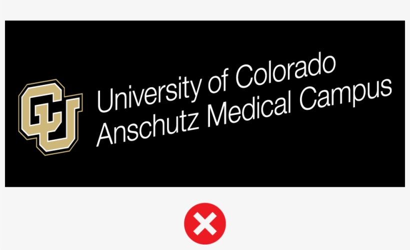 Brandlogo Nostretch Den - University Of Colorado Denver, transparent png #2432021
