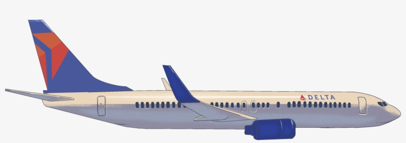 This Proprietary Delta Technology Has Transformed The - Delta Airplane Clipart, transparent png #2433615