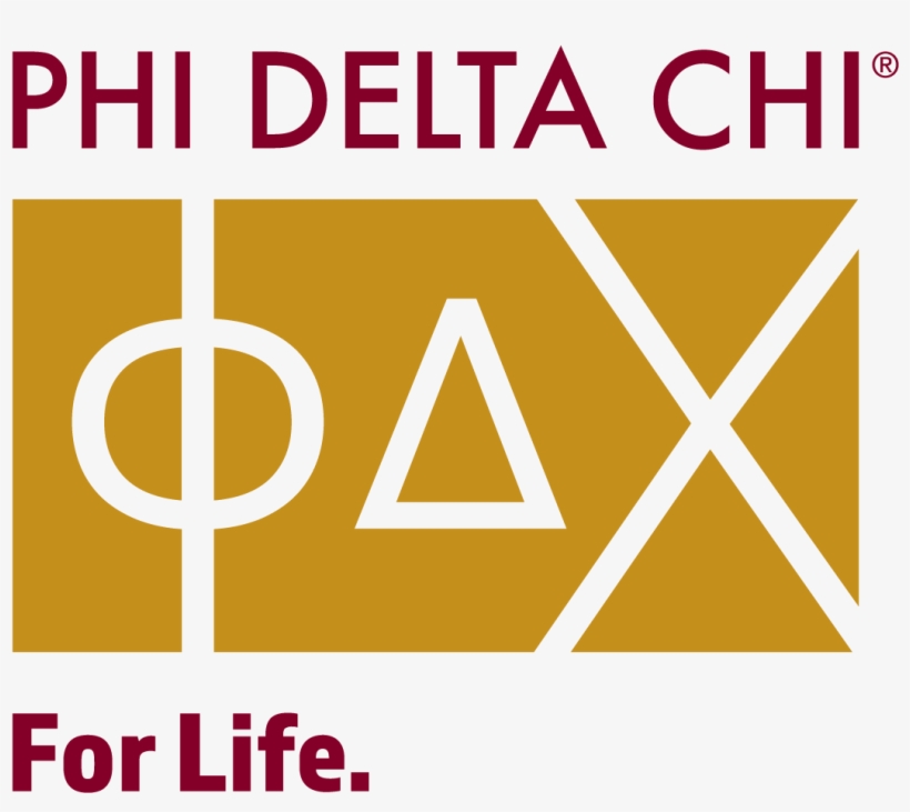Phideltachi Logo Gold Tagline La - Phi Delta Chi Letter, transparent png #2433694