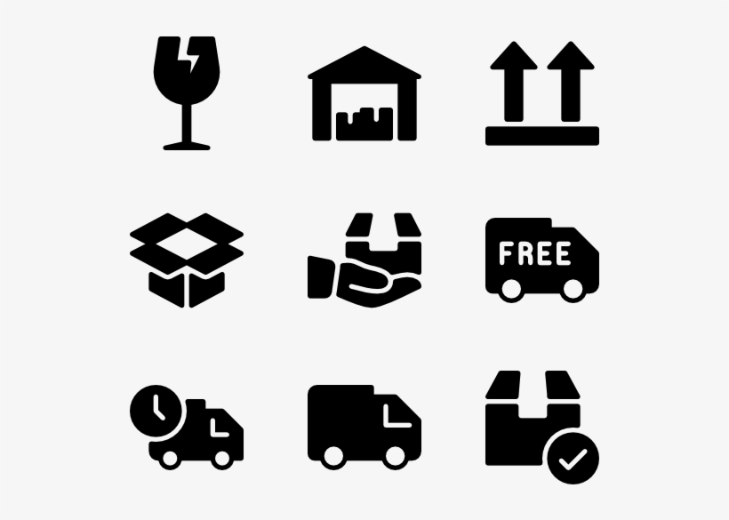 Shipping & Delivery - Real Estate Icons Png, transparent png #2434361