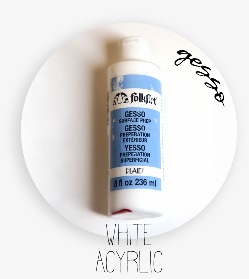 Acrylic White White-gesso - Circle, transparent png #2434465